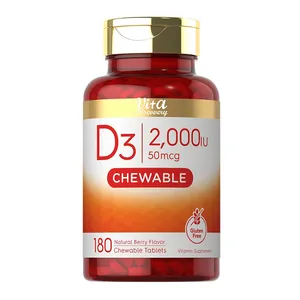 뼈 건강 지원 마그네슘 비타민 D3 chewable 정제 D3 비타민 보충교재 지원 면역성이 있는 건강