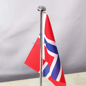 Banderas de Escritorio con Asta de Acero Inoxidable que se Puede Subir y Bajar, Mini Bandera Nacional de Escritorio Personalizada de <span class=keywords><strong>Noruega</strong></span>, Estados Unidos, Dinamarca, Suecia - Product Image 3