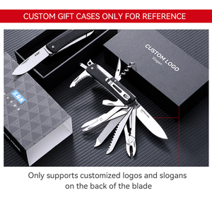 El mejor precio de <span class=keywords><strong>Sanrenmu</strong></span>, regalo, personalizado, 21 en 1, multifunción, acero inoxidable, mango G10, cuchillo plegable multiherramientas - Product Image 5