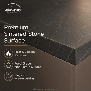 <span class=keywords><strong>Design</strong></span> di Lusso Personalizzato per Cucine Esterne, Isola BBQ Impermeabile in Acciaio Inossidabile - Product Image 4