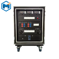 Manchange 14U 34 voies 3 phases 400A 220V Équipement de distribution d'énergie certifié CE avec rack de transport pour sonorisation en direct