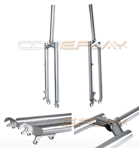 COMEPLAY Titanium <strong>Front</strong> <strong>Fork</strong> Square-shaped Shoulder <strong>Fork</strong> Fit for MTB Disc Brake 26/27.5/29er - Product Image 1