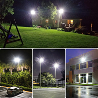Lampu Jalan Tenaga Surya Pintar dengan Output Lumen Tinggi, Sensor Gerak, dan Timer Remote, Gudang Lokal AS untuk Tempat Parkir, Jalan, dan Lapangan