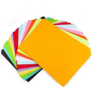 100 feuilles 70gsm 80gsm papier origami double face A4 couleur papier coloré carré de taille personnalisée pour papier d'artisanat bricolage - Product Image 4