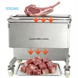 Cortadora <span class=keywords><strong>de</strong></span> carne multifuncional totalmente automática para barbacoa comercial, para filetes <span class=keywords><strong>de</strong></span> res, <span class=keywords><strong>chuletas</strong></span> <span class=keywords><strong>de</strong></span> <span class=keywords><strong>cordero</strong></span> y cerdo, con motor <span class=keywords><strong>de</strong></span> cobre puro y acero inoxidable. - Product Image 1