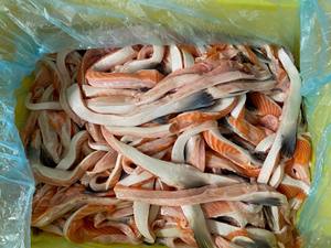 Bon marché Salmon Belly Atlantic Salmom Belly Flaps Salmon Bely 1-3cm in Salmon - Product Image 5