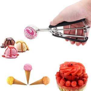 Cuchara de Acero Inoxidable de Lujo para Galletas, Cuchara Ecológica con Resorte para Helado, Melón, Bolas de Proteína, Albóndigas - Product Image 2