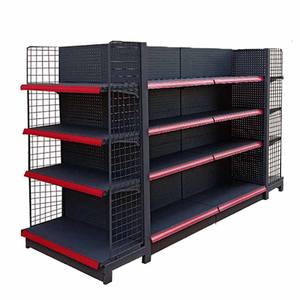 कारखाने कस्टम आकार रंग काले गोंडोला प्रदर्शन किराने का रैक सुपरमार्केट गोंडोला खुदरा स्टोर के लिए आश्रय - Product Image 3