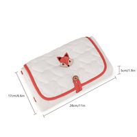 Tapis à langer pour bébé pliable, imperméable, en coton biologique, imprimé avec un motif hawaïen personnalisé, vente en gros