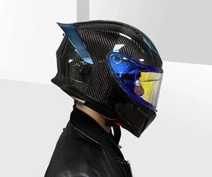 Hot bán New Mũ bảo hiểm an toàn sợi carbon full mặt xe máy Mũ bảo hiểm cho người lớn - Product Image 5