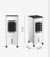 Refroidisseur d'air par évaporation de climatiseur portable haute capacité 10L pour la maison, l'extérieur et l'hôtel avec télécommande à 3 vitesses