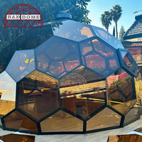 Kits préfabriqués de tente de dôme en verre géodésique de nid d'abeilles pour le glamping Resort Hotel et Airbnb
