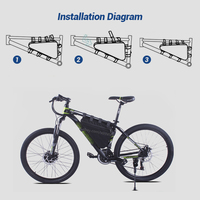 Batterie au lithium 21700 de haute qualité pour vélo électrique, 48V 52V 60V 72V 30Ah 35Ah 40Ah 45Ah, pack de remplacement triangulaire avec chargeur