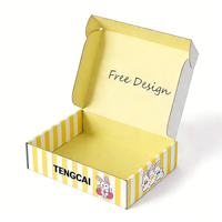 Boîtes d'expédition en carton ondulé écologiques et recyclables avec logo personnalisé, revêtement UV, lamination mate, doublure en éponge, emballage cadeau, gaufrage