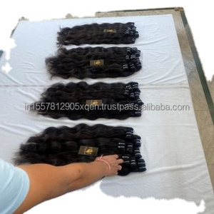 Extensiones de pelo indio, mechones de pelo de doble estiramiento Virgen sin procesar, línea de cutícula, venta al por mayor - Product Image 4