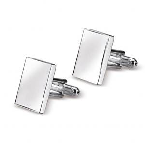 Gemelli da Uomo Rettangolari in Argento 14x19 mm, Accessorio per Abbigliamento Formale - Product Image 1