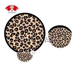 Yaz Promosyonları İçin Özelleştirilmiş Süblimasyon Baskılı Açılır Yuvarlak El Yelpazesi Esnek Katlanabilir Yumuşak Naylon Uçan Disk - Product Image 4