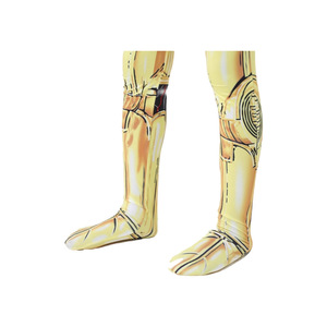 Costume de robot Star Wars C3PO, combinaison ajustée, tenue de cosplay unisexe pour adulte, Halloween - Product Image 4