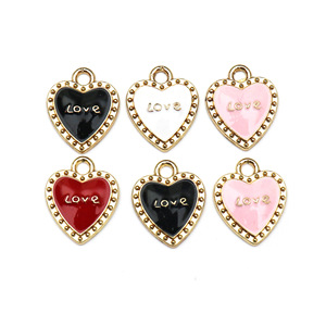 Pendentifs Cœur en Alliage de Zinc, Breloques Cœur pour Bijoux DIY, Accessoires Unisexe, Cadeau, Porte-clés, Chaîne de Téléphone - Product Image 1