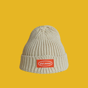 Gorro de punto térmico de Color liso para hombre, boina con Logo personalizado, 100% acrílico, para otoño e invierno, venta al por mayor - Product Image 6