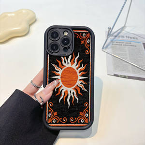 Funda Protectora para Teléfono iPhone 16 con Diseño Bohemio de Sol, Estilo Vintage Inspirado en el <span class=keywords><strong>Tarot</strong></span>, Personalizable con Cualquier Imagen - Product Image 2