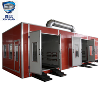 Cabine de peinture tout-en-un certifiée CE avec chauffage électrique et diesel, système Eco Auto Paint + Curing + Ventilation 220V/380V 18kW