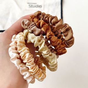 Coleteros de Satén para Mujeres y Niñas, Accesorios para el Cabello, Regalo, 15 Colores, Multicolor, Elegantes, para Uso Diario - Product Image 4