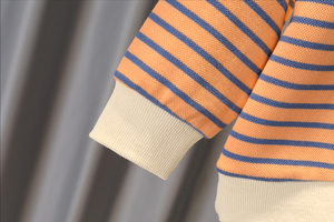 Wholesale Clothing Mmarket Boys Khaki <b>Pants</b> Toddler Cartoon Striped Hoodie Sets - Product Image 5