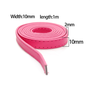 Wholesale 10mm Wide 1 Meter Length <strong>Strips</strong> Copy <strong>Leather</strong> Double Side PU <strong>Leather</strong> Belt DIY Accessories Fit Slide Letter Charms - Product Image 3
