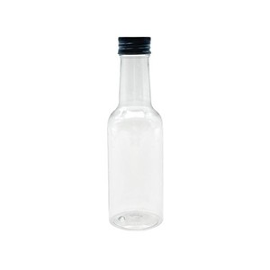 Botellas de Plástico PET de 250 ml con Tapa de Rosca, Envases para Bebidas, Botella Redonda Transparente con Tapa de Aluminio Negra - Product Image 3