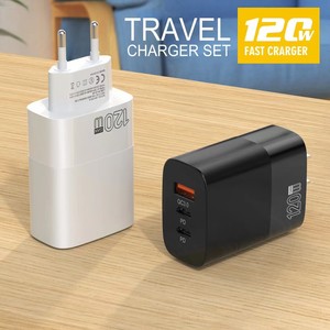 Pd 120W <span class=keywords><strong>ACC</strong></span> nhanh chóng sạc máy tính xách tay Adapter Loại C kép PD sạc nhanh USB phí QC3.0 đa cổng tường sạc - Product Image 3