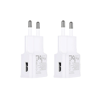 Cargador de Pared USB de 5V 2.1A con Carga Rápida para Samsung Galaxy S7 S6 J8 J7 J3 J5 Note 4 5, Kindle, LG, PS4, Cámara LG Stylo 3 Plus, HTC