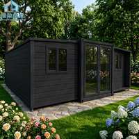 Maison de luxe moderne en conteneur de 30 pieds, maison en acier entièrement équipée pour villa de vacances et unité résidentielle haut de gamme