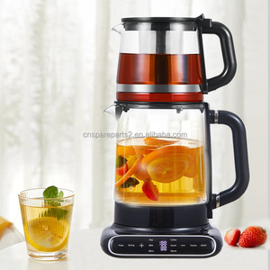 Thị trường Trung Đông 1.5l + 1.1L ấm trà thủy tinh Ấm đun nước loại mới của đôi Ấm đun nước thủy tinh không dây điện bình Ấm đun nước - Product Image 6