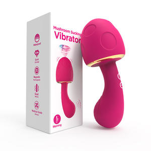Cogumelo Silicone USB Recarregável Full Body Heating AV Wand Massagem Sex Toy AV Wand Vibrador para Adulto - Product Image 1