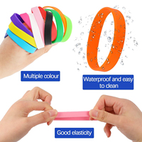 Maßgefertigtes Silikon-Armband Gummiband mit Geprägtem Motivations-Text Perfekt für Sport und Aufgaben