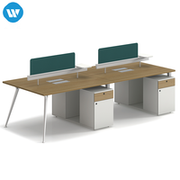 Bureaux informatiques en bois et métal à prix d'usine, table de poste de travail modulaire moderne, combinaison flexible, durable et écologique pour le bureau