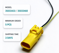 Connecteur automobile 2 broches d'origine 35033433/35033460, terminal, boîtier, fiche et faisceau de câblage