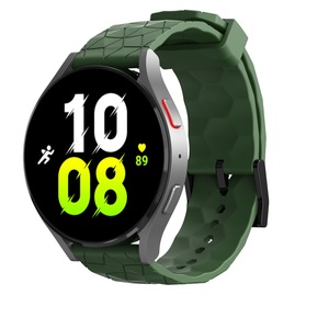 Correa de reloj de silicona de color sólido con diseño de fútbol, ​​20mm22mm, Compatible con <span class=keywords><strong>Samsung</strong></span> Galaxy Watch6/5/<span class=keywords><strong>4</strong></span>, correa de la serie Huawei <span class=keywords><strong>Watch</strong></span> GT - Product Image 4