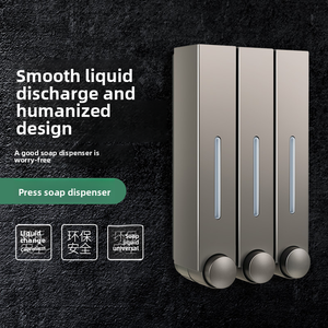 420ML 수동 벽걸이 형 비누 디스펜서 호텔 욕실 손 비누 리필 병 액체 샴푸 디자인 - Product Image 5