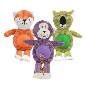 Yıkılmaz köpek oyuncak süper yumuşak peluş maymun büyük göbek çiğnemek dayanıklı Pet malzemeleri popüler hayvan şeklinde tasarım PP pamuk - Product Image 4