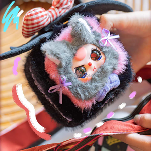 100% Authentique Série de boîtes à bijoux en peluche Baby Three, Boîte mystère, Figurine de rangement en PVC souple et velours, Thème Frozen, Jouet tendance, Cadeau d'anniversaire mignon - Product Image 5