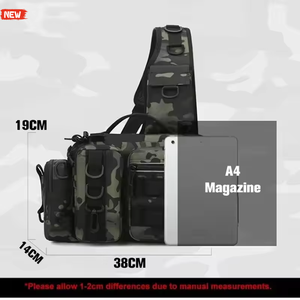 Sac à dos de pêche, boîte à leurres, sac de rangement pour équipement, sac banane, sac à bandoulière pour homme, porte-canne à pêche à la mouche, sac à bandoulière imperméable 30L - Product Image 4