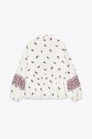 Chemisiers et chemises en lin à fleurs pour femmes, style personnalisé, nouveau style, col en V, manches raglan, imprimés vintage tendance