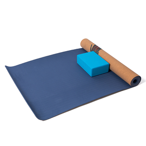 Stuoia <span class=keywords><strong>di</strong></span> <span class=keywords><strong>yoga</strong></span> in tpe <span class=keywords><strong>di</strong></span> sughero ecologico lavabile leggero a doppio strato con etichetta privata a doppio strato con <span class=keywords><strong>immagine</strong></span> - Product Image 2