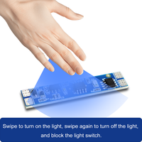 Interrupteur à capteur IR AiPin DC5V 24V sans soudure, variateur de lumière LED en plastique pour bande lumineuse, carte de circuit à variation manuelle par geste, charge maximale 144W