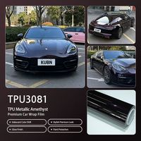 Nouvelle Arrivée Film de Protection PPF TPU Brillant Couleur Améthyste Métallique Auto-Réparant Application Humide 1.52*15m Personnalisé Voiture Meilleure Vente