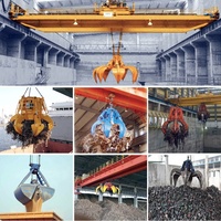 Pont roulant à double poutre de type QZ de 10 tonnes pour le levage de ferraille en chantier