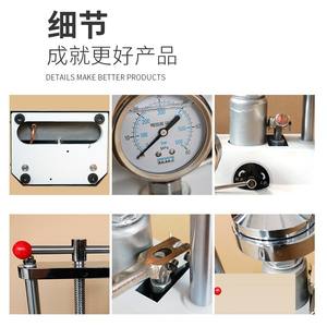 Presse hydraulique automatique pour laboratoire dentaire avec manomètre pour travaux dentaires - Product Image 5