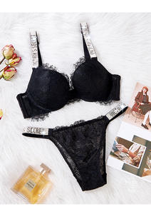 Conjunto de Lencería Sexy con Bordado Floral para Mujer, Sujetador con Volantes Estilo <span class=keywords><strong>Victoria</strong></span>'s <span class=keywords><strong>Secret</strong></span>, Ropa Interior de Encaje, Liguero, Ropa Íntima - Product Image 6